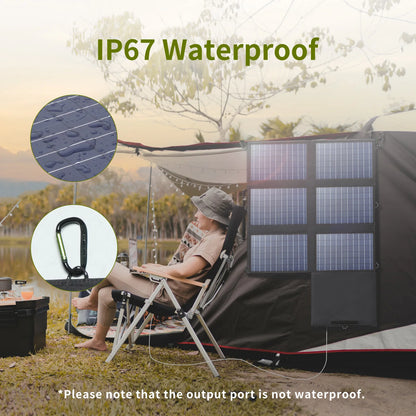 60W 18V foldable Solar Panel for mobile charging