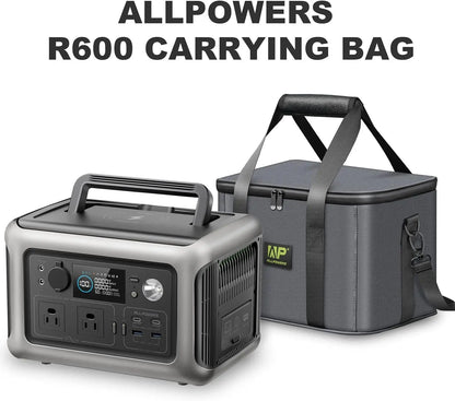 Carry Bag for R600, Battery Case with Waterproof Compartment