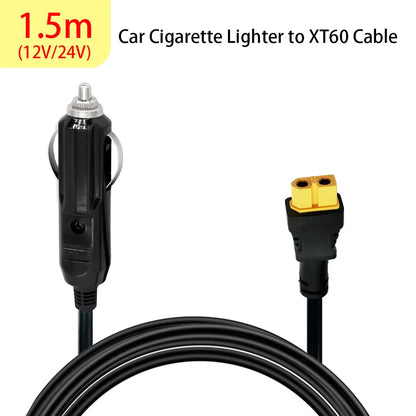 Car Cigarette Lighter to XT60 Cable 12V 24V Charging Cable